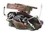 Aqua D'ella coffin with skeleton bubble action