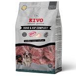 Kivo Hondenvoer Rund & Kip Compleet Porties 500 gr