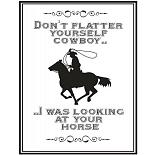 QHP tekstbord 'Cowboy'