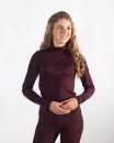 QHP Thermoshirt Diamond dames <br>Wine red