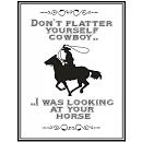 QHP tekstbord 'Cowboy'
