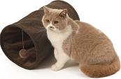 51 Degrees North kattentunnel Herringbone brown/black