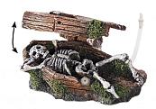Aqua D'ella coffin with skeleton bubble action