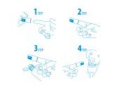 All for Paws Sparkle Finger Brush (6pack)