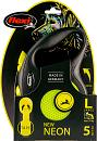 Flexi New Neon L met band geel 5 mtr
