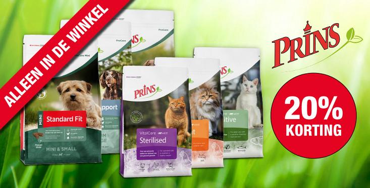 Prins actie: 20% korting