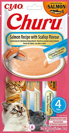 Inaba Churu Salmon & Scallop 4 x 14 gr