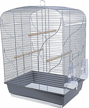 Inter-Zoo vogelkooi Bella zilver/grijs