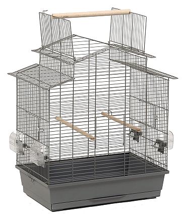 Beeztees vogelkooi Big Iza 3 open grijs