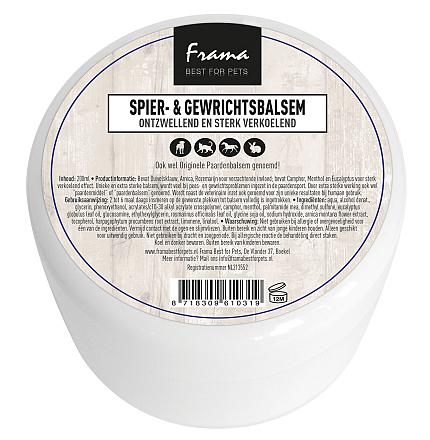 Frama Best For Pets Spier- en Gewrichtsbalsem (Paardenbalsem) 200 ml