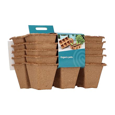 Sogo Biologische Turfpotjes 6 x 6 cm 5 strips
