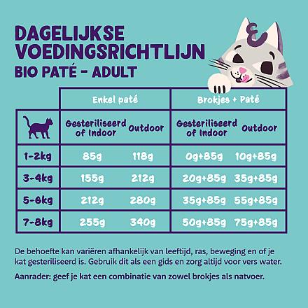 Edgard & Cooper kattenvoer Adult Organic Kip Paté 85 gr