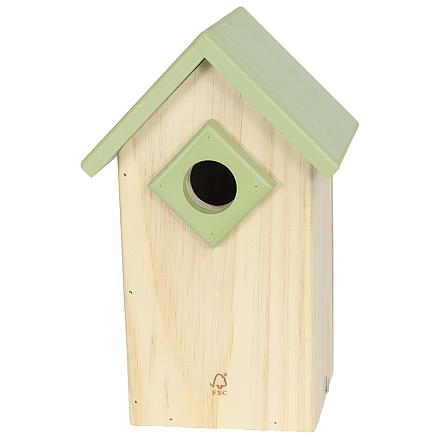 Mezenkast Ø 34 mm Lichtgroen Puntdak