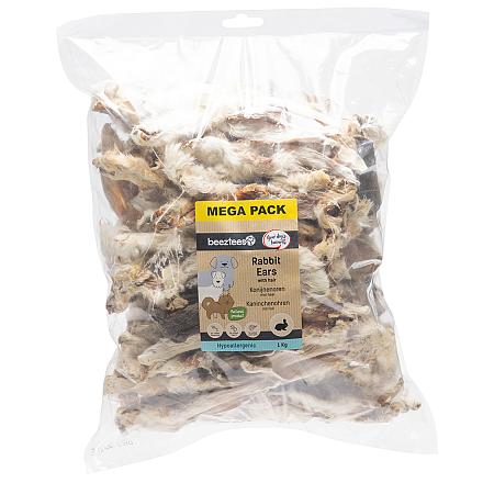 Beeztees Konijnenoren met Haar 1 kg