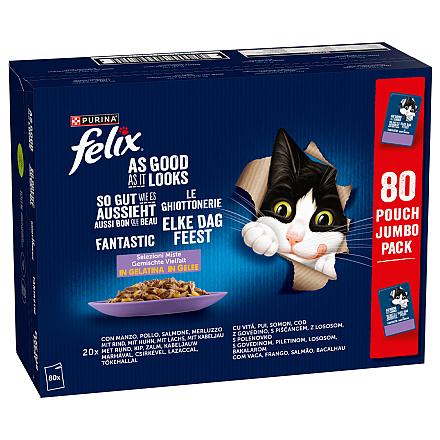 Felix Elke Dag Feest Mix Selectie in Gelei<br> 80 x 85 gr