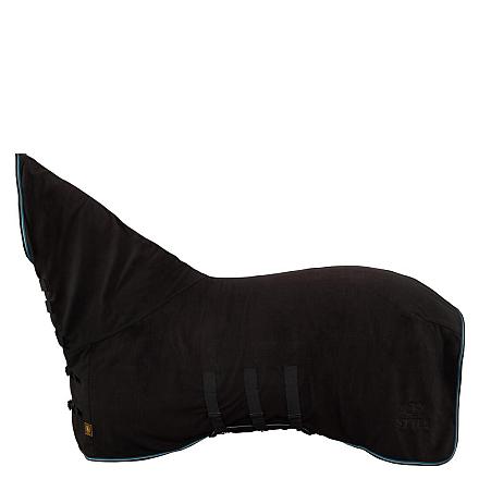 BR fleecedeken met vast halsdeel Passion jet black