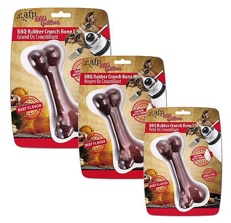 All for Paws BBQ-Rubber Mixed Crunch Bone 1pc S