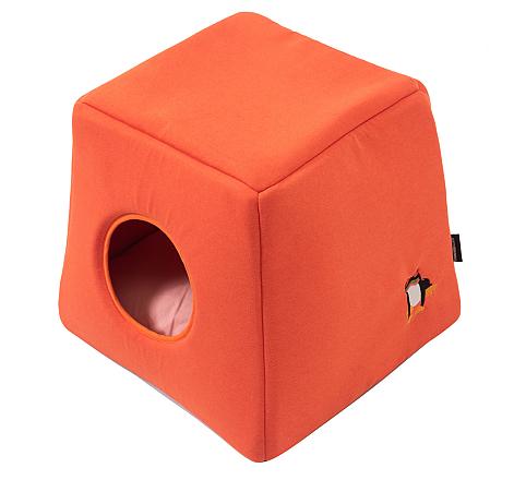 51 Degrees North kattenhuis Color Blocking orange-furr