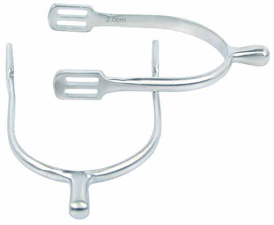 Harry's Horse Sporen knop rvs brushed H40
