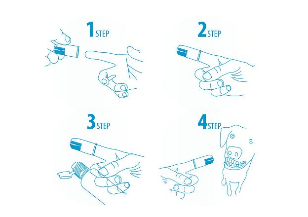 All for Paws Sparkle Finger Brush (6pack)