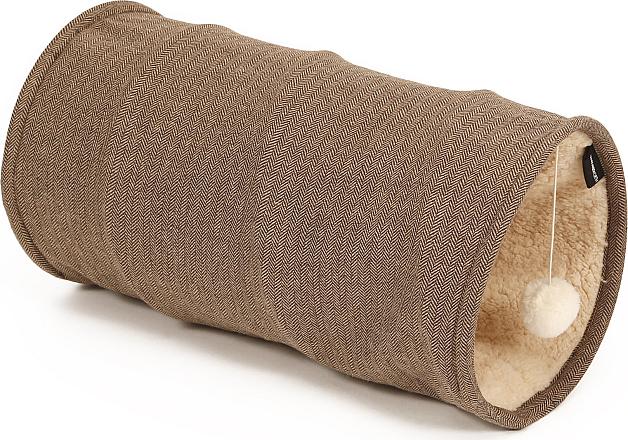 51 Degrees North kattentunnel Herringbone beige/brown